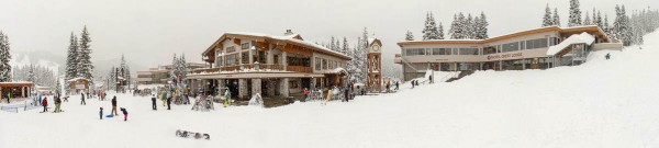 Panoramic photo I took today of Stevens Pass Ski Resort