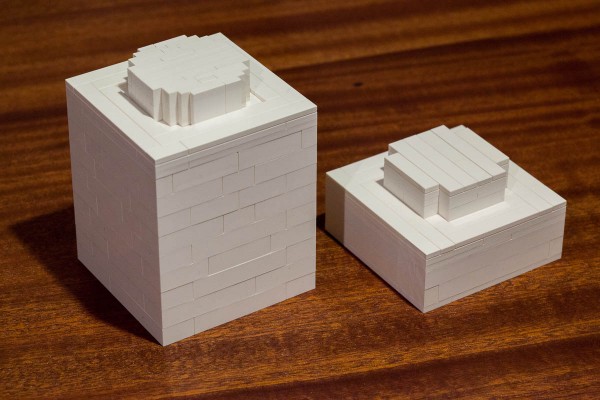 10x scale brick and plate (I used different designs for the studs)