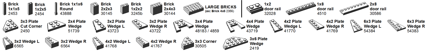 lego brick catalog