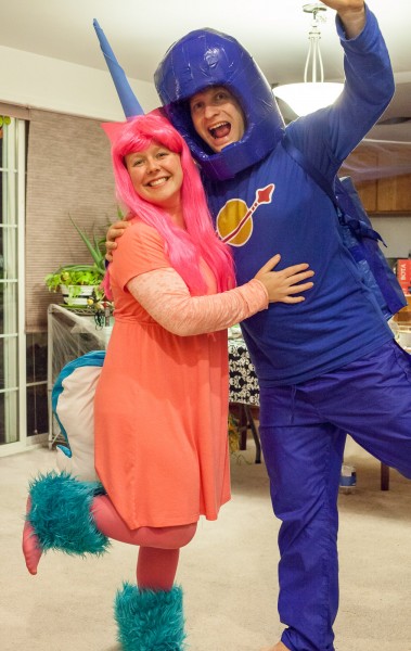 I also helped my wife make a Unikitty costume for school.